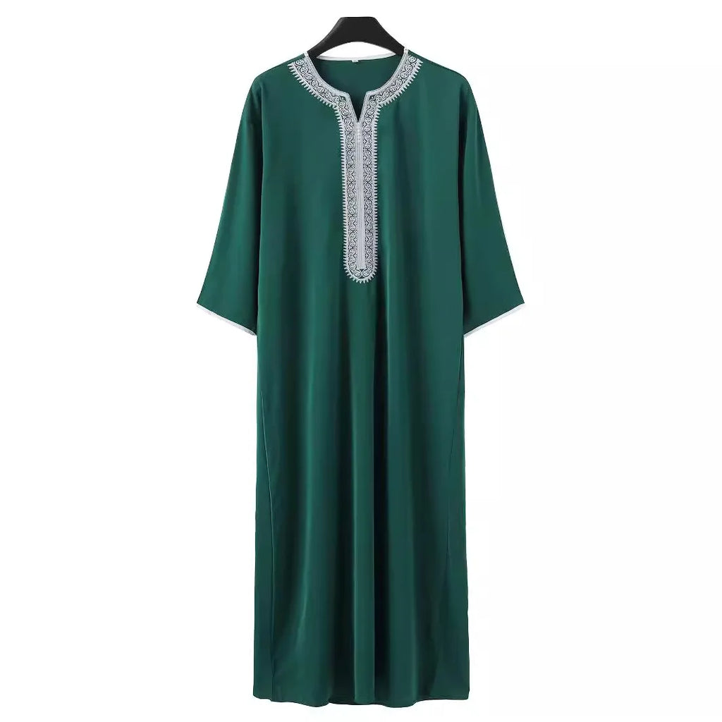 Muslim Men Long Robe Jubba Thobe