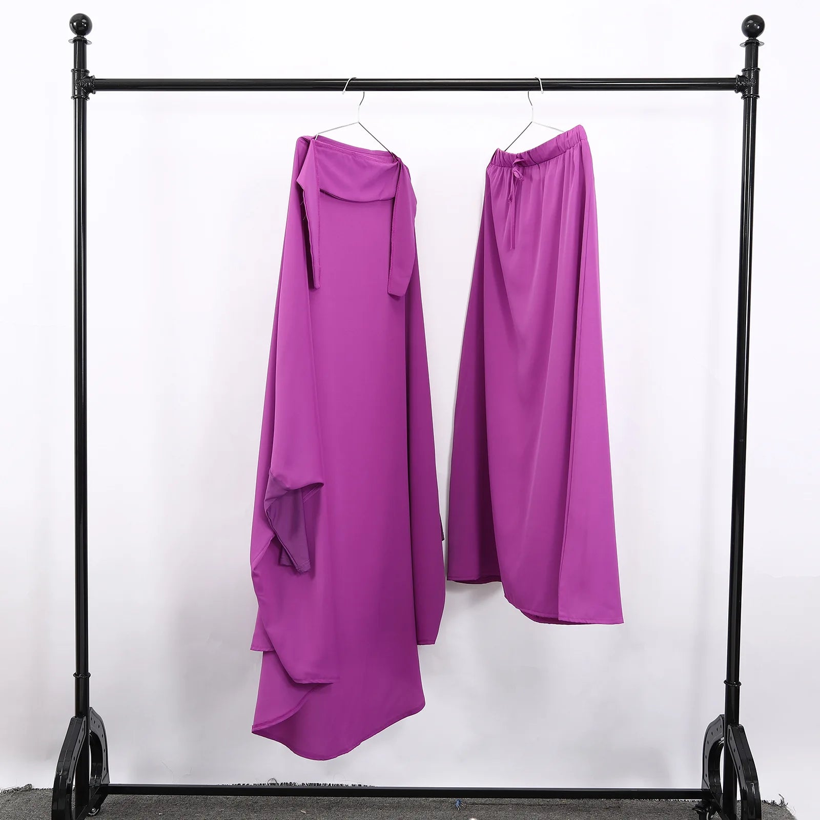 Ramadan Abayas 2 Piece Set - Hijab Dress & Khimar Prayer Garment