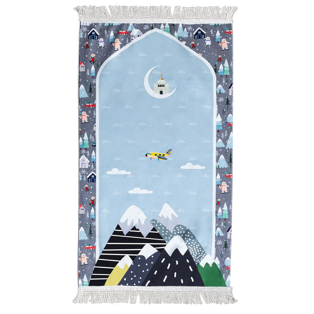 Kids Prayer Mat - Portable Islamic Prayer Rug for Children