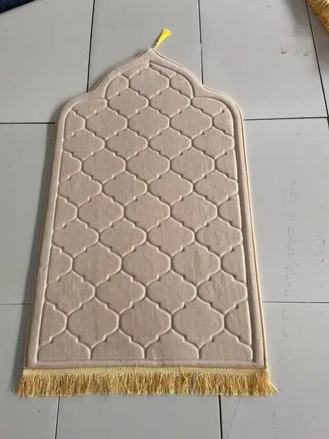Muslim Prayer Rug - Soft Flannel Prayer Mat for Ramadan