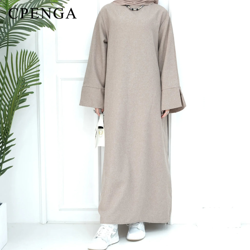 Elegant Dress Gown Female Islam Clothing