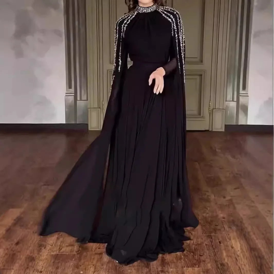 Abaya, Middle Eastern Robe Evening Gown,