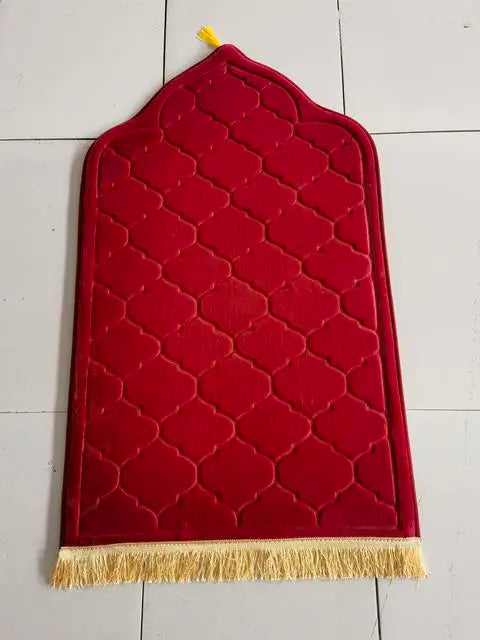 Muslim Prayer Rug - Soft Flannel Prayer Mat for Ramadan