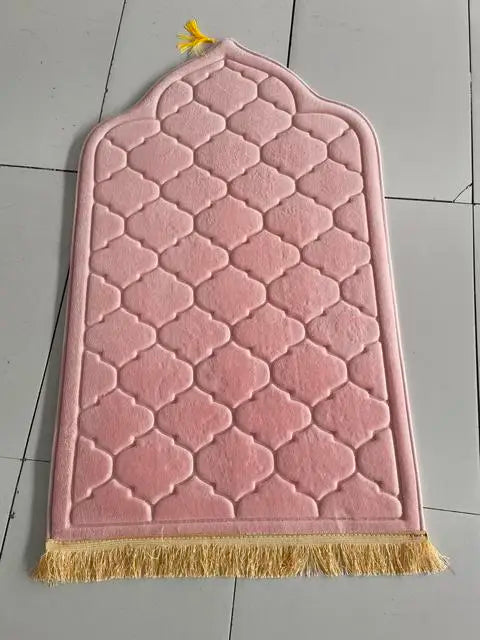 Muslim Prayer Rug - Soft Flannel Prayer Mat for Ramadan