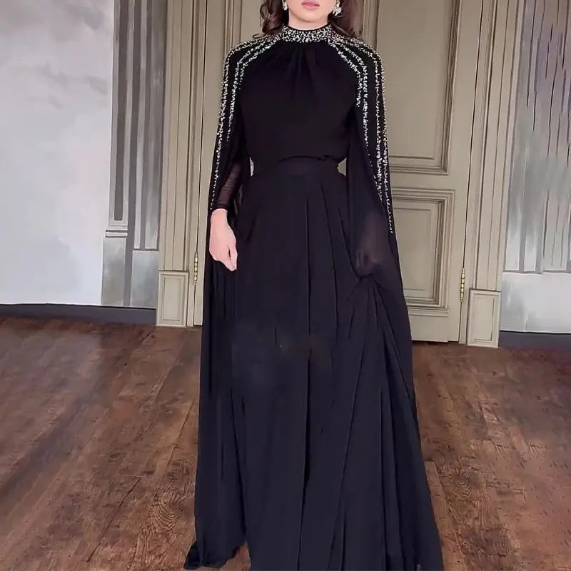 Abaya, Middle Eastern Robe Evening Gown,