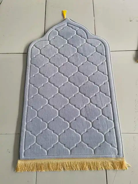 Muslim Prayer Rug - Soft Flannel Prayer Mat for Ramadan