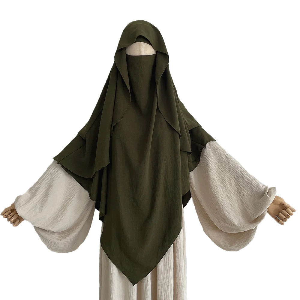 Cape Khimar with Niqab Straps